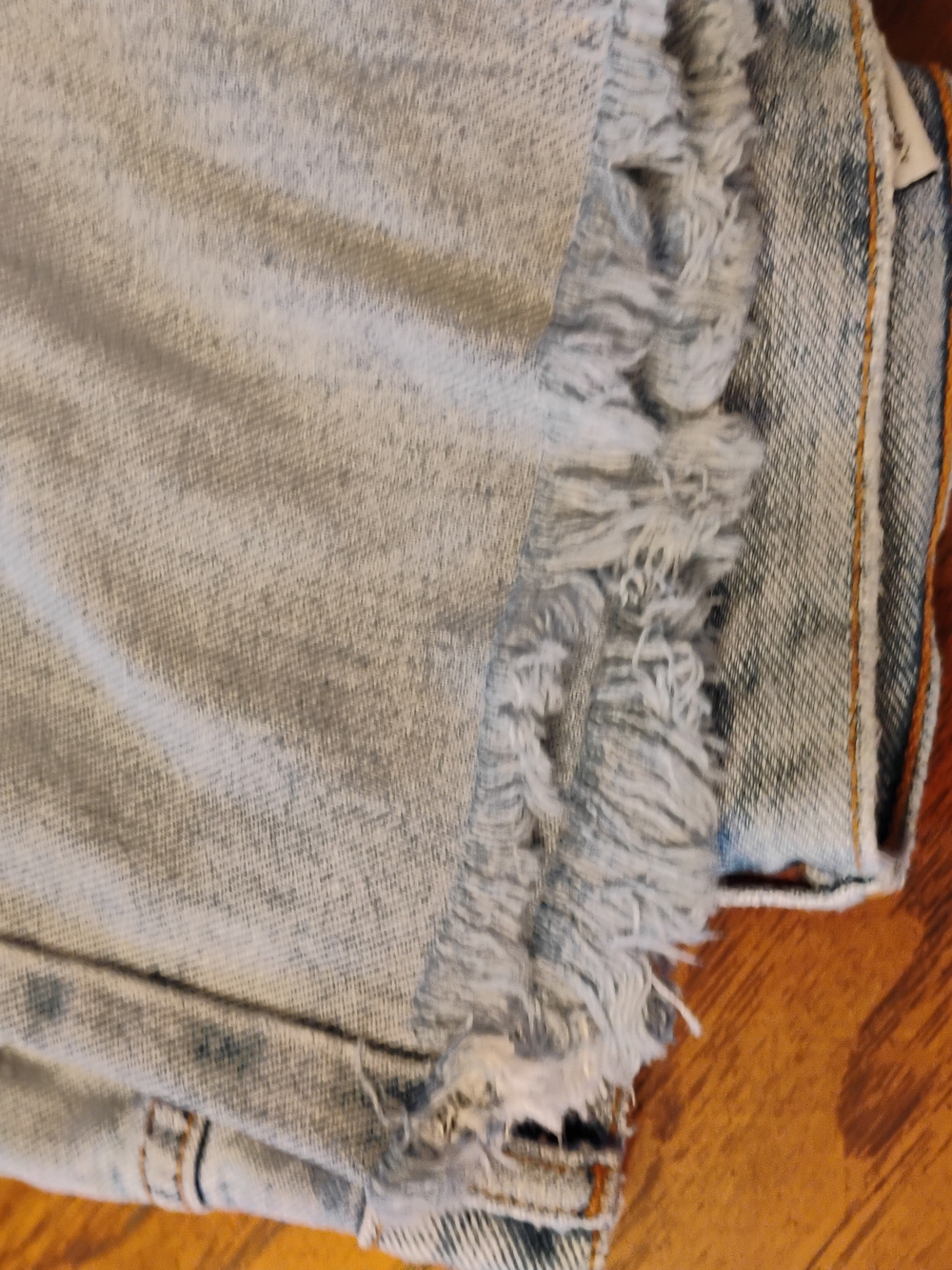 Calvin Klein Jeans Light Blue Distressed Cropped Hem